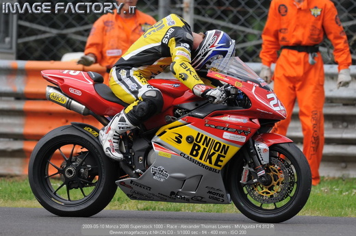 2009-05-10 Monza 2086 Superstock 1000 - Race - Alexander Thomas Lowes - MV Agusta F4 312 R